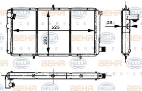 Hella 8MK376715401 - RADIADOR CITROEN C15/VISA