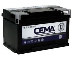 Baterías Cema CB750 - BATERIA CEMA -D-  75 AH  640 A (- +)