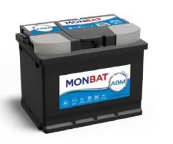 Baterías Monbat MT60AGM - BATERIA MONBAT -AGM- 60AH 560A