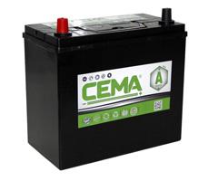 Baterías Cema CB450J - BATERIA CEMA -A-  45 AH  330 A (ESTRECHA)